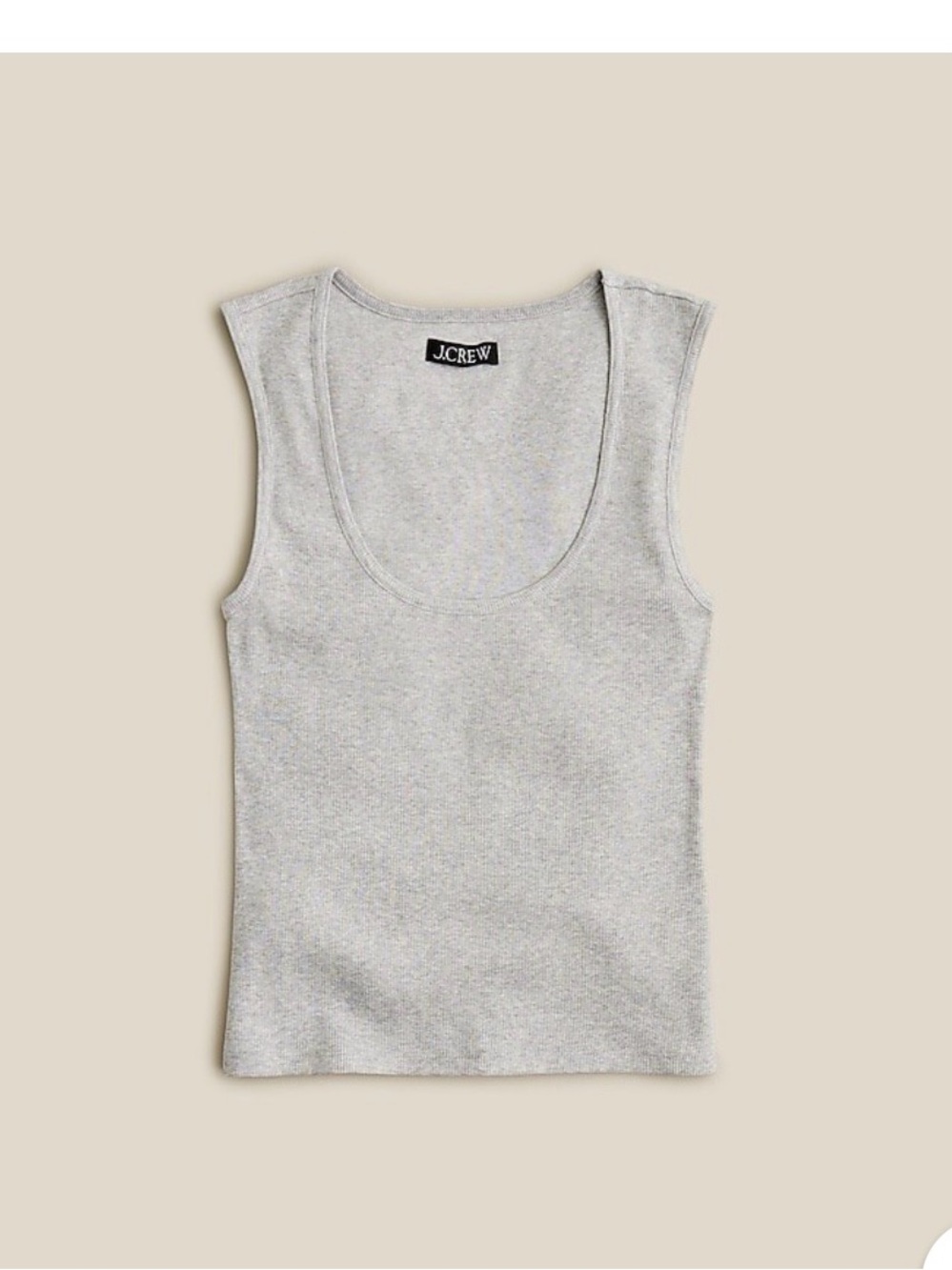 J. Crew Gray Scoop Neck Tank Top, NWT, sz L